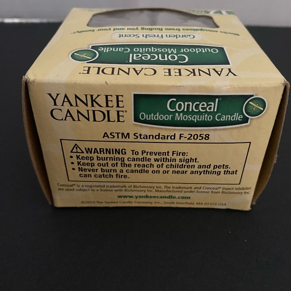 Yankee Candle Conceal Outdoor Mosquito Candle Box of 12 tealights NEW - Picture 3 of 3